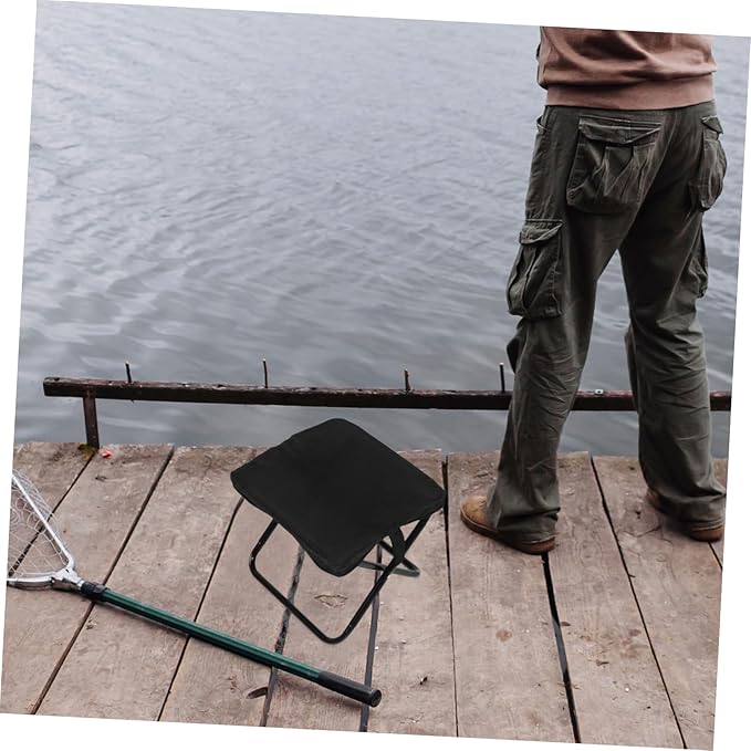 Portable Folding Stool Oxford Material Camping Chair for Outdoor Hiking Fishing Picnic