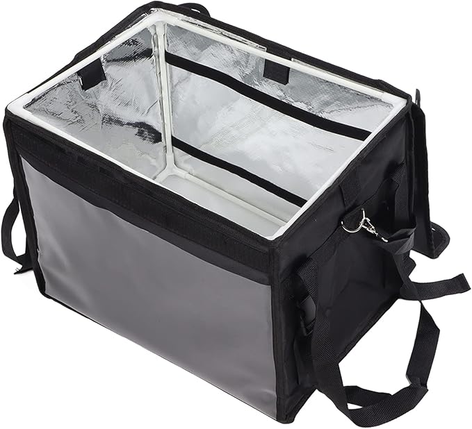 Food Delivery Backpack Insulated Food Delivery Large Capacity Multi Layer with Internal Support Structure Cushioning Effect for Takeout Delivery