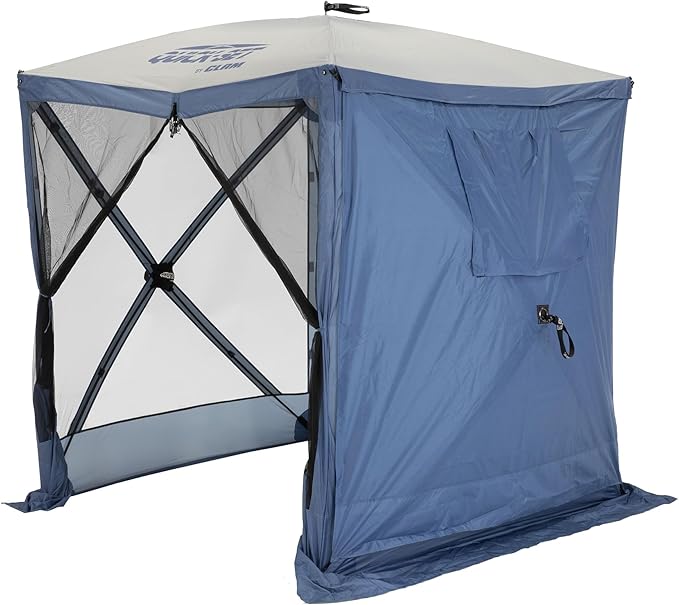 Clam Quick-Set Wind &amp Sun Panel Attachment – Accessory for Screen Shelter Canopy Tent – Includes 3 Panels with Carry Bag – Outdoor Privacy &amp Weather Protection (Tent Not Included)