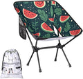 Honeybaby Folding Camping Chair Summer Fruit Watermelon Camping Chairs Lightweight Portable Chair Outdoor Foldable Chairs for Camping Travel Picnic Beach Hiking