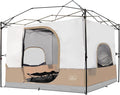 KAMPKEEPER Camping Inner Tent for Pop Up Canopy Converts 10'x10' Straight Leg Canopy into Camping Tent–Fully Vented Roof(Top &amp Frame NOT Included) Khaki
