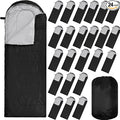 VitalCozy 24 Pcs Sleeping Bags for Adults Bulk Lightweight Waterproof Backpacking Camping Sleeping Bag with Compression Sack Portable Compact for Winter Hiking Outdoor Camping Essential