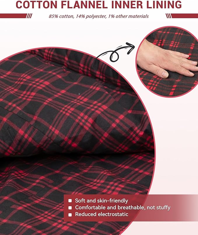 KingCamp Sleeping Bag for Adults Cold Weather &amp Warm Extra Wide Big &amp Tall XL Portable Waterproof Flannel Sleeping Bags Essentials Gear Accessories for Camping Backpacking Hiking Indoor &amp