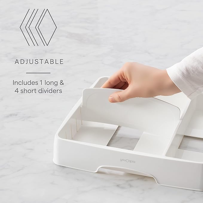 YouCopia StoraLid Adjustable Food Container Lid Organizer for Kitchen Cabinet Storage Medium Classic Edition