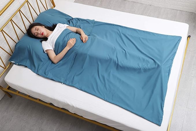 JITTY Sleeping Bag Liner Travel Sheet for Business Camping Backpacking Hiking Mountain Climbing Home Hostels Train 83x45