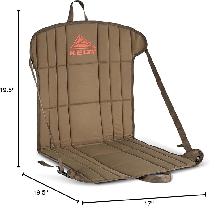 Kelty Camp Chair Adjustable Minimalist Seat for Trail Breaks Stadiums Concerns Closed Cell Foam Padding 1.2oz (Bungee Cord/Beluga)