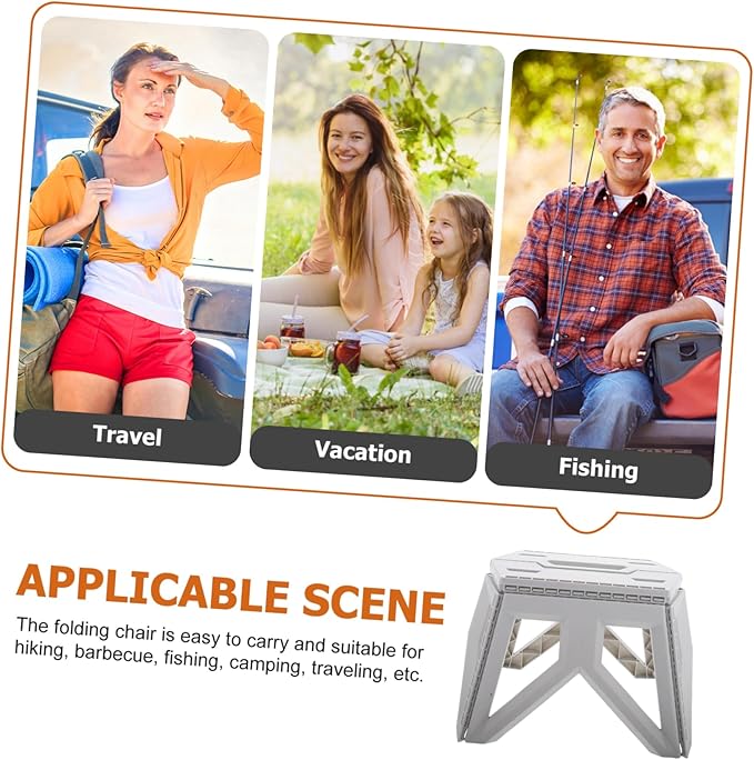 Zerodeko Folding Stool for Adults Portable Camping Stool Lightweight and Compact Versatile for Outdoor Activities