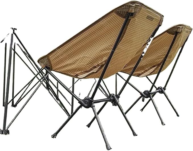 Compatible for 3F UL Gear Camping Folding Back Chair Ultra Light Fabric Fishing Chairs Beach Outdoor Equipment(Black M)