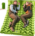 Double Sleeping Pad - Ultralight 4 Camp Mat with Integrated Foot Pump &amp Pillow for Effortless Camping Backpacking &amp Travel Comfort Camping Essentials