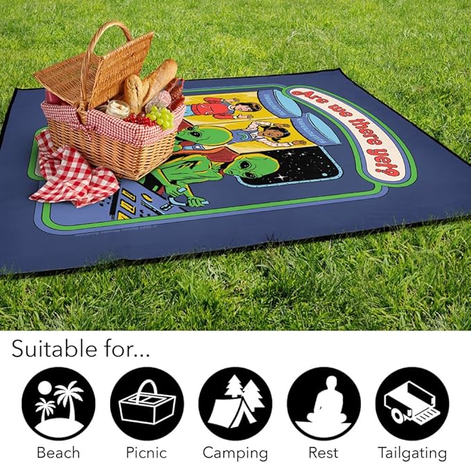 LOGOVISION Steven Rhodes are We There Yet Outdoor Blanket for Picnic Beach Camping Park Tailgate 50x60