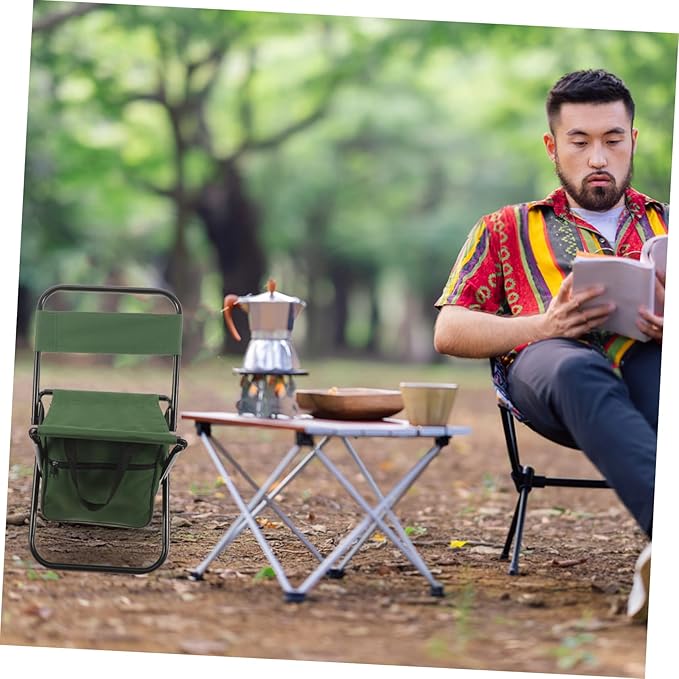 Multi-Functional Portable Folding Chair Backrest for Fishing Camping and Outdoor Use Compact Lightweight Space-Saving Design for and Storage