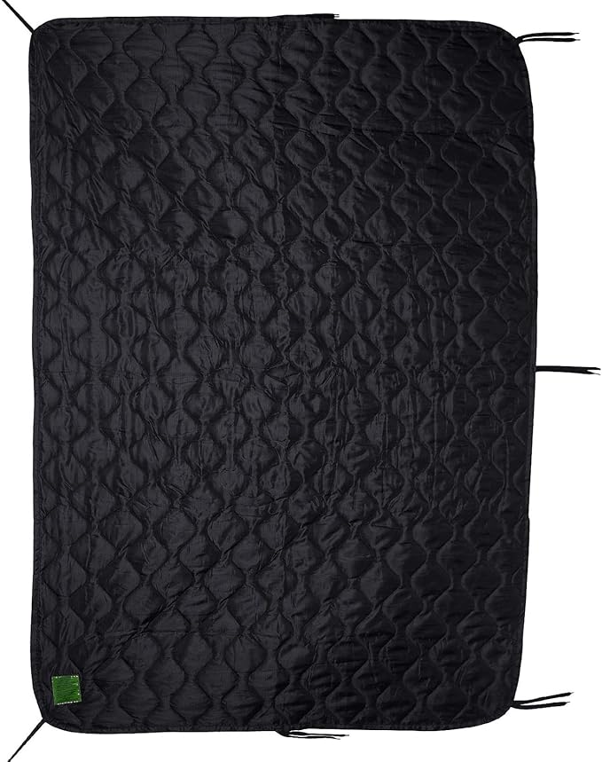 Greencity Tactical Military Woobie Blanket Poncho Liner Camping Thermal Insulated Drawstring Carry Bag Waterproof Outdoor Activities Hiking Traving