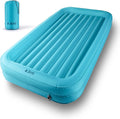 Toddler Camping Bed with Bumpers &amp Pump Sack – Ultralight Compact &amp PVC-Free Inflatable Kids Travel Bed in 40D Ripstop Nylon for Camping &amp Family Travel
