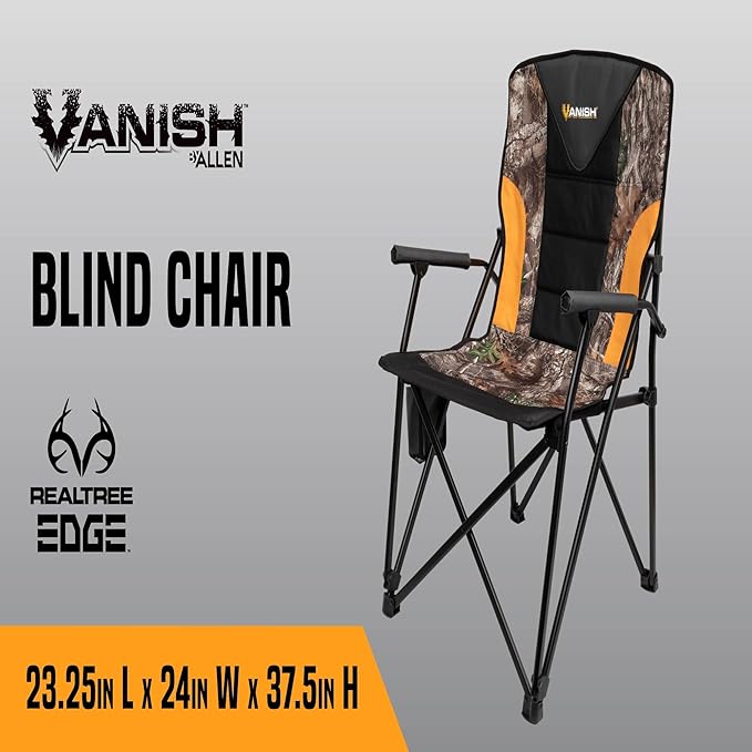 Allen Company Vanish Padded Armchair with Backrest Realtree Edge Camo