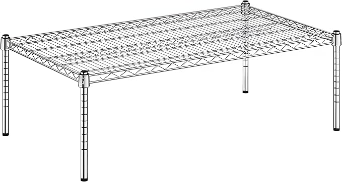 24 x 42 x 14 Chrome Wire Storage Shelf Dunnage Rack Commercial 1 Tier Small Shelf