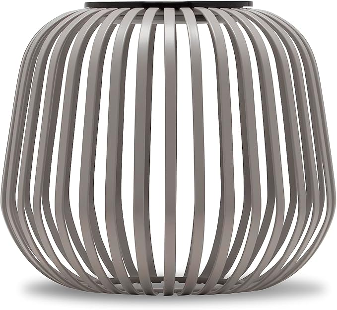 LUUK LIFESTYLE LED Table lamp with Removable Solar Panel (up to 72h Lighting) for Indoor &amp Outdoor use Cordless and Portable Metal cage Design dimmable Brightness Decorative Boho Style Light G