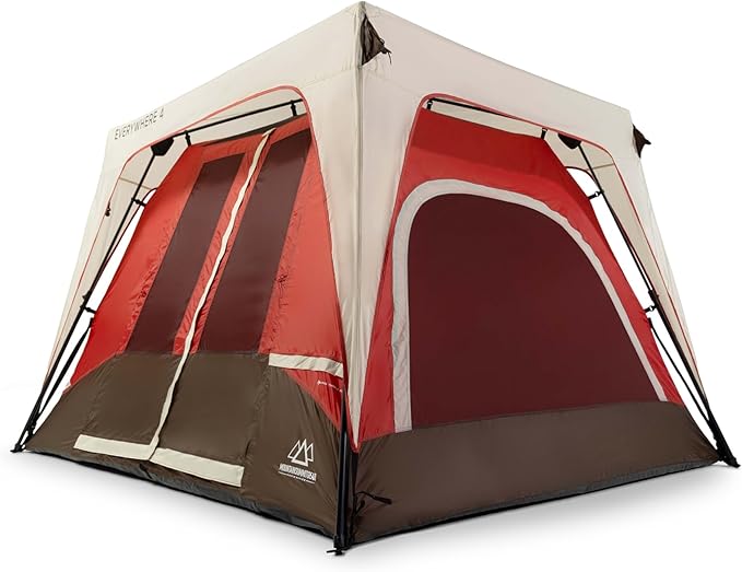 Rapid Series Quick Setup Camping Tent Integrated Steel Frame Family Tent Made with Waterproof 150d Fabric and 190d Fabric Rain Fly for Family Outdoor Camping