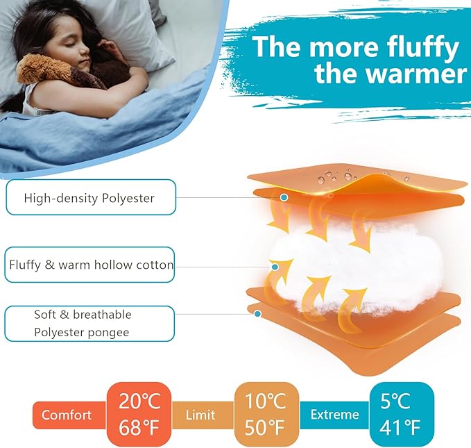 BISINNA Kids Sleeping Bag for Boys Girls with Pillow 3 Season Camping Sleeping Bag Portable for Children Hiking Backpacking Indoor Outdoor