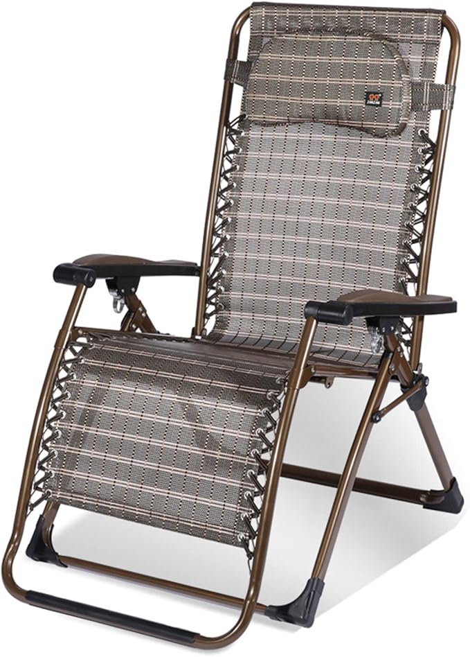 Sunloungers Extra Wide Sun Loungers Chair Premium Folding and Reclining Sunlounger Camping Lounge Chair Portable Chair with Foot Rest Support 200kg