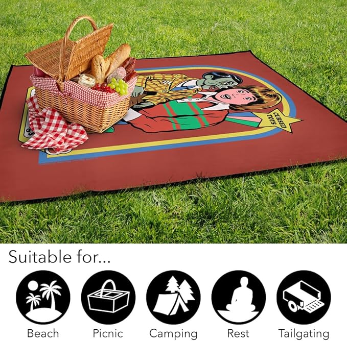LOGOVISION Steven Rhodes Mr. Giggles Outdoor Blanket for Picnic Beach Camping Park Tailgate 50x60
