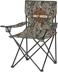 Harley-Davidson Folding Outdoor Chair w/Storage Bag Lightweight Realtree® Camo Pattern