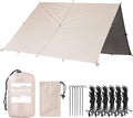 Bearhard Waterproof Camping Tarp Lightweight Hammock Rain Fly UV Protection and PU 3000mm Waterproof Backpacking Tarp Tent Footprint or Shelter Kit for Hiking and Outdoor Adventure