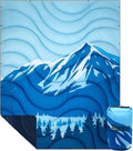 Camping Blanket Waterproof Packable Down Alternative Puffy Printed Camp Blankets Ultra Warm Lightweight Hammock Top Quilt Outdoor Blanket for Travel Picnic Stadium Hiking Party Cold Weather 55x78.8