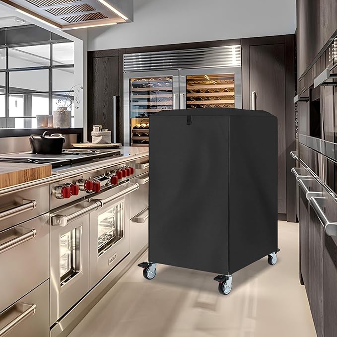 COSHNIBI Pan Bun Rack Cover420D Waterproof and Dust Resistant Bun Rack Cover with Zipper Suitable for Commercial Bread Racks23L x 28W x 32 H-Black