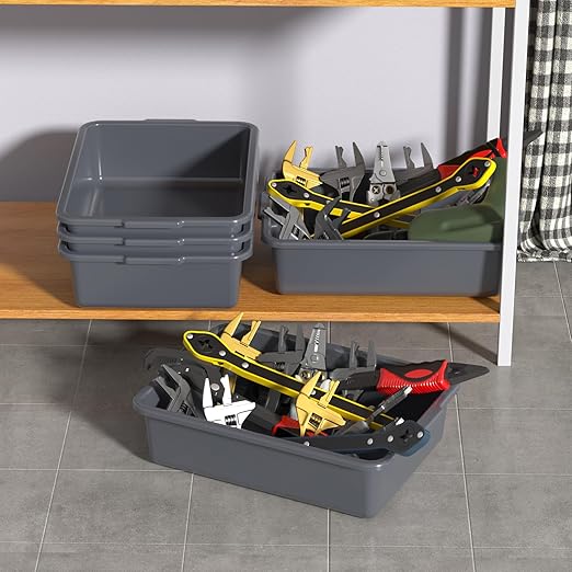8 L Plastic Bus Tub Small Commercial Bus Box 5 Packs
