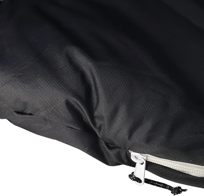 Thermotuff Wearable Sleeping Bag with Dual Hoodie Zippered Arm Holes Pockets &amp Adjustable Drawstring - Ideal for Camping Cold Weather Hiking and Stadium Sak Blanket