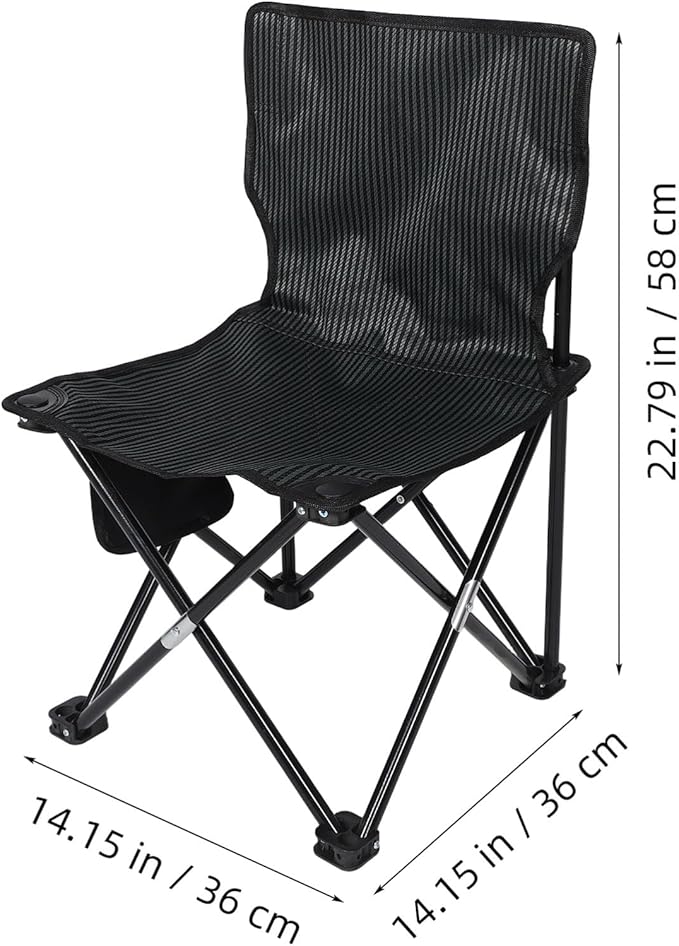 HANABASS 1pc Compact Folding Stool for Outdoor Use Portable Fishing and Camping Chair and Construction for Hiking and Gardening Activities