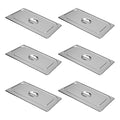 6 Pack Full Size Steam Table Pan Cover Lid with Handle NSF Hotel Pan Cover Catering Food Pan Covers