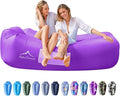 AlphaBeing Inflatable Lounger Beach Chair Accessories Air Sofa Hammock Inflatable Couch for Camping Backyard Lakeside with Compression Sacks Ideal Outdoor Gifts for Adults