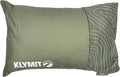 Klymit Drift Camping Pillow Shredded Memory Foam Travel Pillow with Reversible Cover for Outdoor Use Green Regular