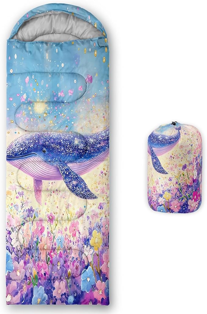 AILONEN Sunflower Sunset Sleeping Bag for Boys Girls Adults3 Season Warm &amp Cool Weather Botanical Design Lightweight Waterproof Camping Sleeping BagHikingOutdoor Backpack Traveling