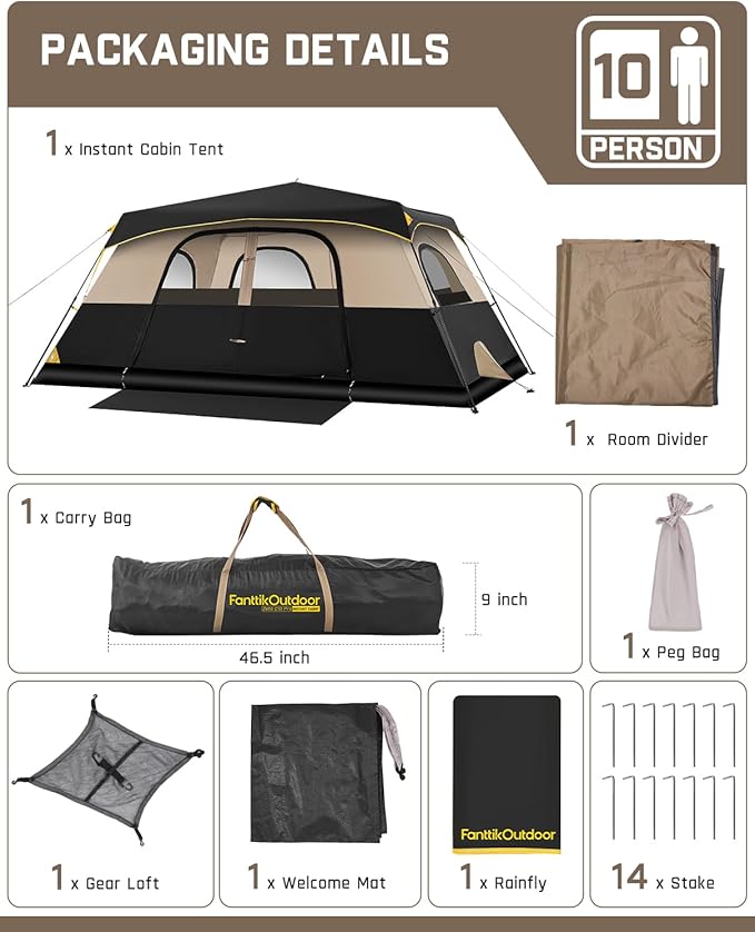 FanttikOutdoor Zeta C10 Pro Camping Tent &amp FanttikOutdoor Zeta V11 Pro Camping Table