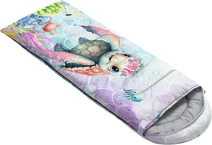 Kids Sleeping Bag for Boys GirlsCheckerboard Cat Print-Lightweight Warm Portable Outdoor Indoor-Waterproof Cold Weather Resistant Sleeping Bag for Camping Hiking