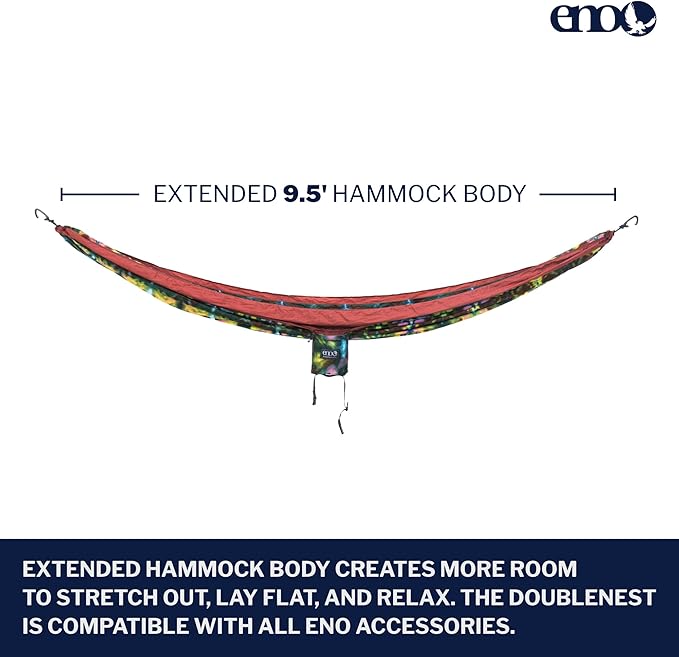 ENO Eagles Nest Outfitters DoubleNest Lightweight Camping Hammock 1 to 2 Person Special Edition Colors ATC