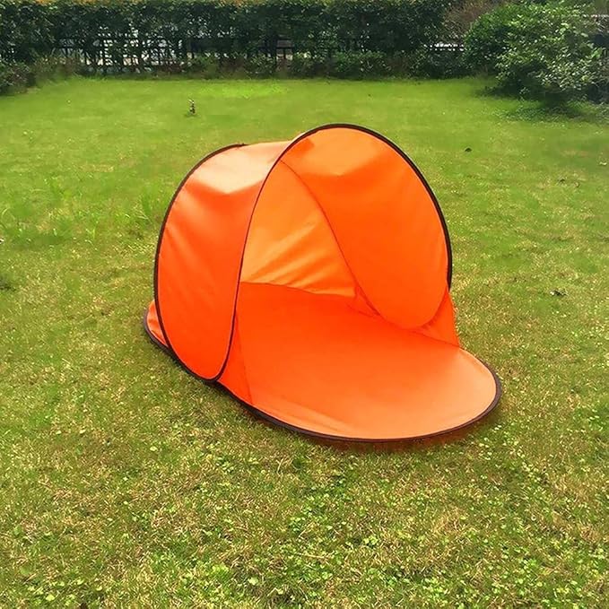 Up Beach Tent Portable Outdoor Beach Shade Tent UPF 50 Beach Shelter Easy Setup Windproof Waterproof Beach Canopy Beach Shell Sun Beach Tent Sun Shelter (B)