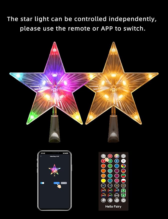 7ft Smart RGB Outside Christmas Tree Lights App Remote-Controlled C6 Shaped Christmas Light Cone Tree with Music Sync 57 Lighting Effects + DIY Mode Easy install Outdoor Xmas New Year Yard Decor