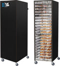 Sheet Bun Pan Rack Cover Speed Rack Cover with Zipper for 20 Tier/ 10 Tier Commercial Bakery Racks 23x28x61 Waterproof Bread Rack Cover with Clear Roll-Up Door &amp Breathable Mesh Vent(20 Tier)