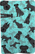 Caroline's Treasures MLM1058TBLT Black Schnauzer Soft Travel Blanket with Bag Airplane Blanket Indoor Outdoor Camping Blanket for Traveling Picnics Beach Trips Concerts