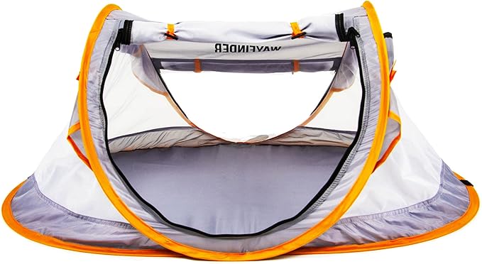 Poray Portable Baby Beach Tent with UPF 50+ Sun ShelterMosquito Net and Sunshade Ideal Pop Up Kids Travel Tent with Carry Bag &amp 2 StakesOutdoor Indoor Play and Sun Protection