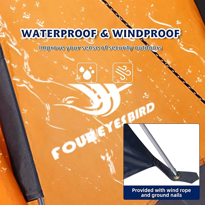 7.2 × 4 × 4 Feet Single Backpack Tent Waterproof Camping and Hiking Tent can be Used by One Person Light and Durable