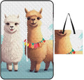 Zipper Llama Alpaca Style Picnic Mat Suitable for Travel Camping Park Or Home Use