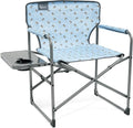Busy Bee Kids Camping Chair with Foldable Side Table Lightweight Flat Folding Compact and Portable Perfect Kid Beach Chairs Supports 150 Lbs.