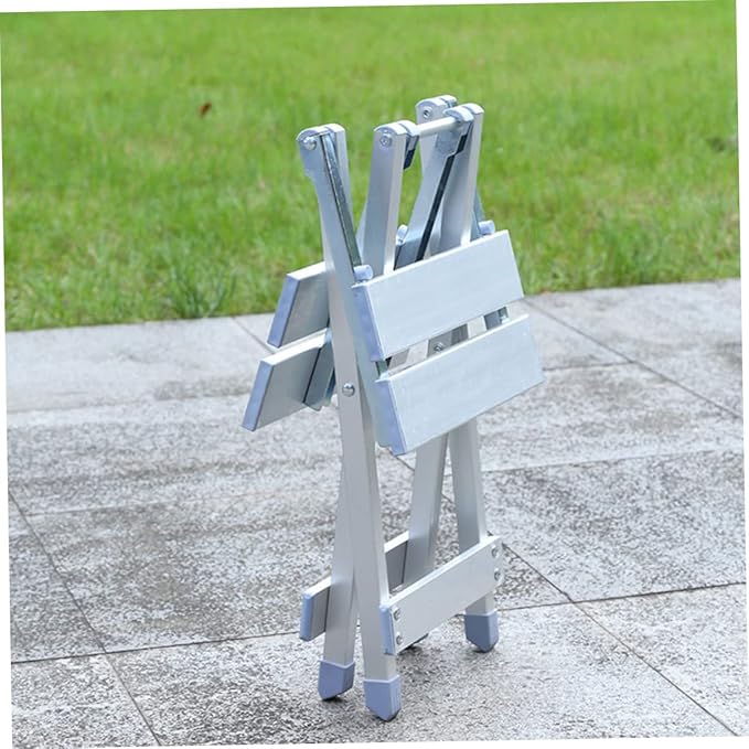 1pc Lightweight Aluminum Alloy Folding Chair Portable Camping Stool for Outdoor Activities Versatile Picnic Chair with Sturdy Construction for Home and Travel