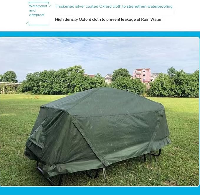 Off-The-Ground Tent Outdoor Camping Double-Layer Anti-Storm Camping Car Fishing Portable Speed Open Single Double Camping Bed Tent