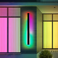 47inch Modern Wall Lights Outdoor 10 Colour Variations Dimmable Long Wall Sconce IP65 Waterproof 3000K-6000K Simple Acrylic Exterior Wall Lighting Fixtures for House Garage Front Patio