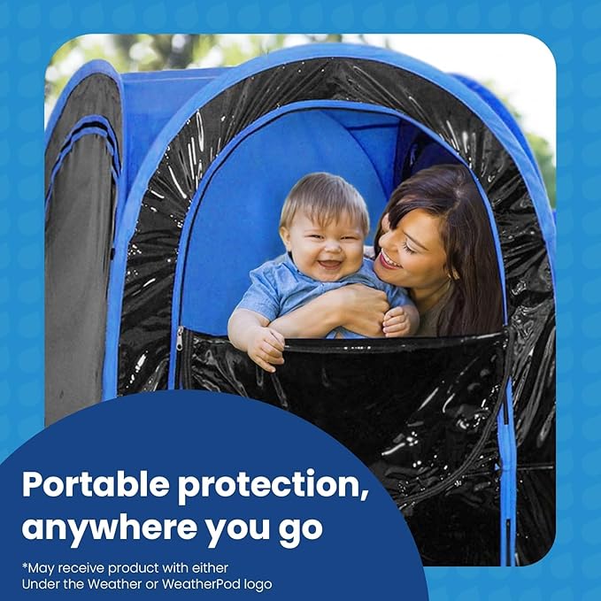 WeatherPod 1-Person Pop-Up Pod with Tinted Panels – Pop-Up Weather Pod Protection from Cold Wind and Rain with Added Privacy